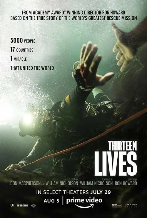 Thirteen Lives movie poster vodotv IPTV